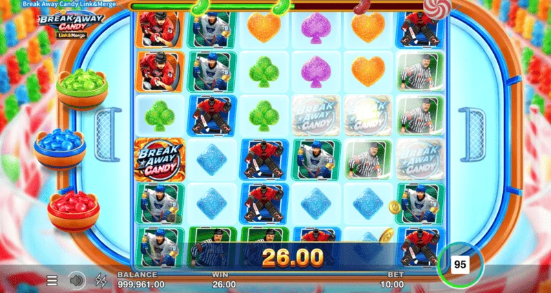 Break Away Candy - Free Spins imeanzishwa na Multiplier Trail inayokua
